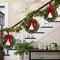 Lighted Christmas Front Door Wreath (Plaid Bow) 1"D x 13"W x 13"H